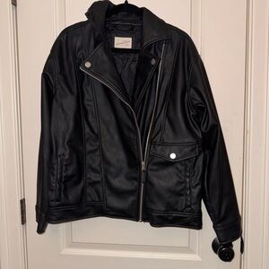 Universal Thread Black Faux Leather Jacket